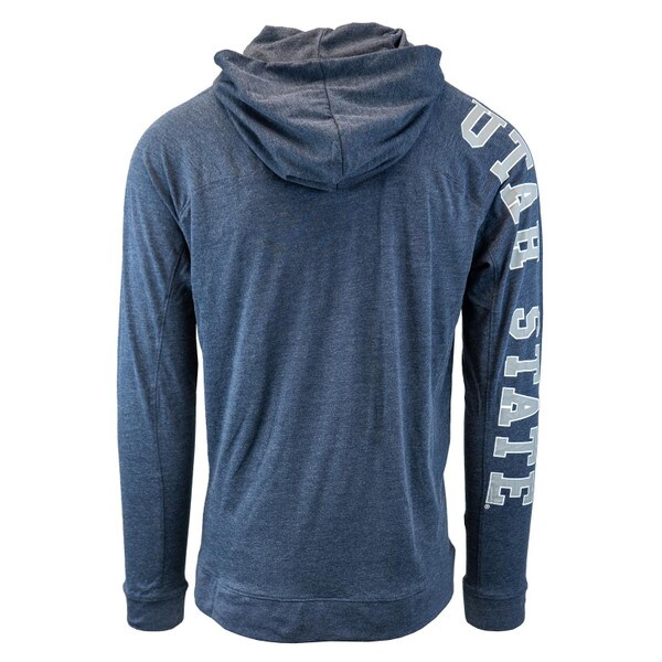 Men's Utah State hooded long sleeve t-shirt navy